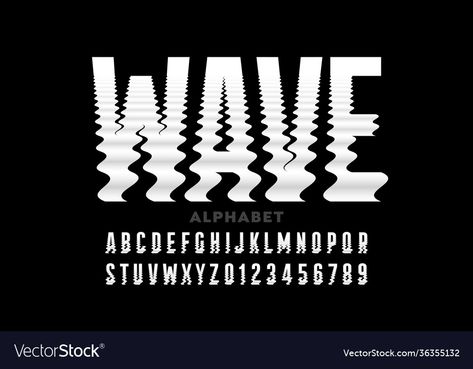 Water Font Design, Ripple Typography, Wave Letters, Waves Graphic Design, Hope Decor, Waves Design, Music Waves, Construction Logo Design, Wave Illustration