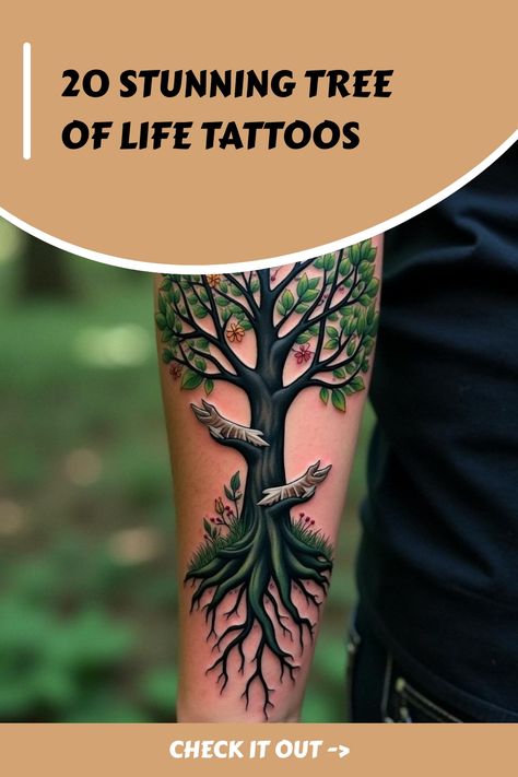 20 Stunning Tree of Life Tattoos Tree With Words Tattoo, Realistic Tree Of Life Tattoo, Garden Of Eden Tattoo Sleeve, Small Tree Of Life Tattoo For Women, Tattoo Ideas Tree Of Life, Rowan Tree Tattoo, Celtic Tree Of Life Tattoo Feminine, Tree Tattoo Ideas For Men, Tree Of Life Tattoo Men