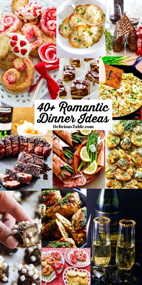 What To Make For Valentines Dinner, Valentine's Day Dinner For 2, Valentine's Dinner Idea, Fancy Date Night Dinner Recipes, Valentine’s Day Dinner Ideas For Two, Valentines Day Dinner Ideas Families, Date Night Dinner Recipes For Two, Romantic Food Ideas, Valentines Day Meals