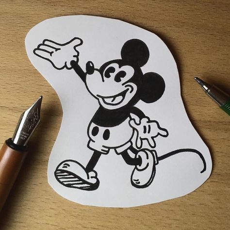 Mickey Tattoo, Mouse Tattoo, Mickey Mouse Tattoo, Mouse Tattoos, Traditional Flash, Hand Poked Tattoo, Vintage Tattoo, S Tattoo, Old School Tattoo