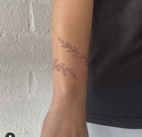 Delicate Feminine Tattoos, India Tattoo, Widder Tattoo, Arm Wrap Tattoo, Wrap Around Wrist Tattoos, Writing Tattoo, Simple Wrist Tattoos, Around Arm Tattoo, Wrap Around Tattoo