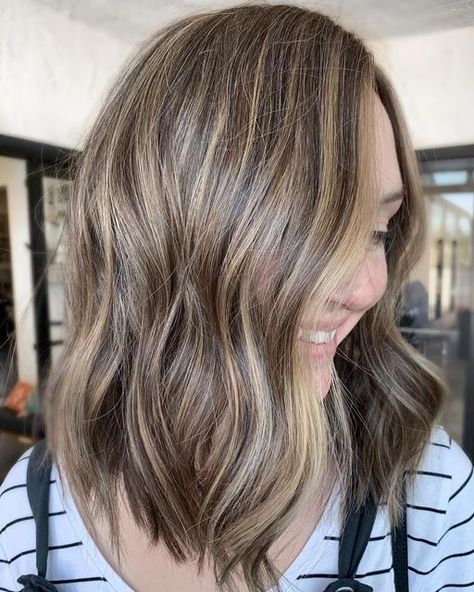 Jessie G on Instagram: "Grey blending with a few babylights 💗 #jessiegbeauty" Grey Blending Brunette, Gray Coverage Highlights, Grey Blending, Brown Hair With Blonde Highlights, Hair Idea, Gray Coverage, Brown Hair Balayage, Hair Balayage, Hair Coloring