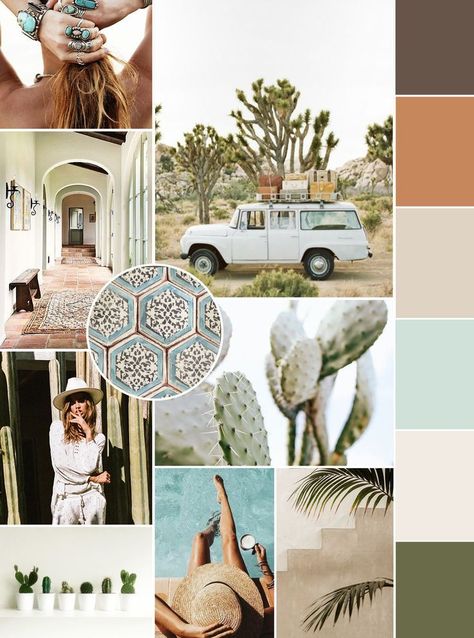 July Mood Board, Mood Board Layout, Inspiration Board Design, Desert Design, Design Moodboard, Southwest Desert, Branding Mood Board, Mood Board Inspiration, Mood Board Design