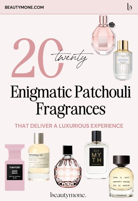 20 Patchouli Fragrances That Deliver A Luxurious Experience ⋆ Beautymone Perfume With Patchouli, Best Woody Perfumes For Women, Patchouli Aesthetic, Parfum Tom Ford, Patchouli Perfume, Patchouli Scent, Beauty Advisor, Perfume Scents, Perfume Lover