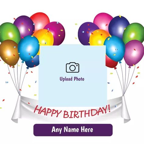 Write Name On Birthday Card With Photo Upload Online Birthday Card Maker, Zentangle Letters, Birthday Wishes With Photo, Happy Birthday Invitation Card, Create Birthday Card, Birthday Card With Photo, Birthday Card With Name, Birthday Wishes With Name, Card With Photo