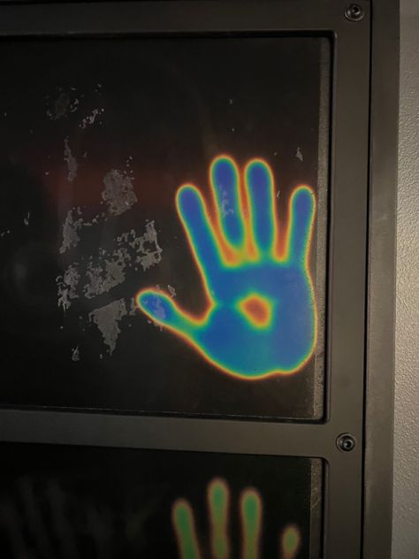 Thermal Handprint, Thermal Hand Art, Thermal Aesthetic, Thermal Hand, Visual Archive, Tutorials Drawing, Gcse Art, Drawing Inspo, Hand Art