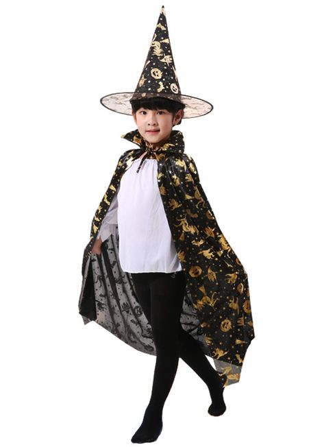 Boys Cowboy Costume, Wizard Cloak, Halloween Costume Kids, Pretend Play Costumes, Girls Cape, Halloween Infantil, Dress Up Party, Role Play Costume, Witch Costumes