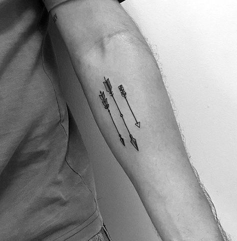 Top 47 Arrow Tattoo Ideas [2020 Inspiration Guide] Arrow Tattoo Placements, Small Arrow Tattoo, Tattoos Arm Mann, Mens Arrow Tattoo, Tato Lengan Bawah, Arrow Tattoos For Women, Tato Geometris, Small Arrow Tattoos, Tato Dengan Makna