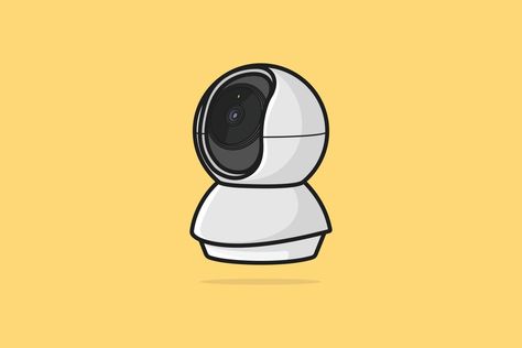 Cctv Illustration, Apps Aesthetic, Camera Vector, Illustration Science, Camera Drawing, Logo Yellow, Pet Camera, Camera Logo, Airport Security