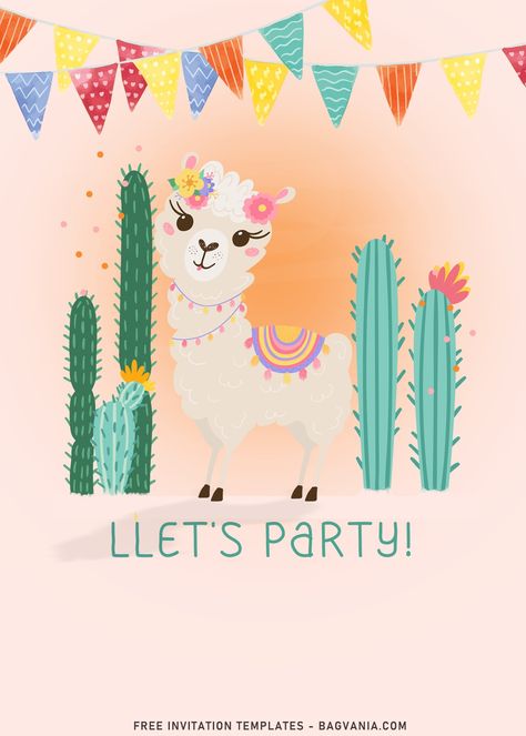 Free 8+ Adorable Llama Themed Birthday Invitation Templates For Birthday Girls #free #freeinvitation2019 #birthday #disney #invitations #invitationtemplates Llama Birthday Invitations Free, Llama Birthday Party Invitations, Templates For Birthday, Llama Classroom, Llama Birthday Party, Llama Decor, Horse Family, Llama Birthday, Free Printable Birthday Invitations