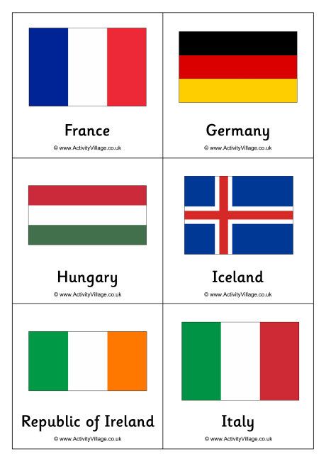 Euro 2016 flag cards World Flags Printable, Spanish Alphabet Chart, All World Flags, Free Preschool Activities, World Country Flags, European Flags, Flag Printable, Teaching Geography, Countries And Flags