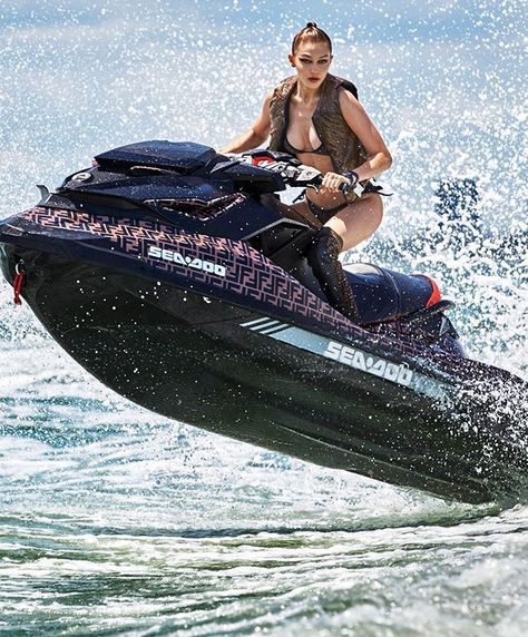 Gigi 2, Zayn Malik Hairstyle, Anwar Hadid, Gigi Style, Jetski, V Magazine, Vogue Germany, Water Sport, Jet Ski