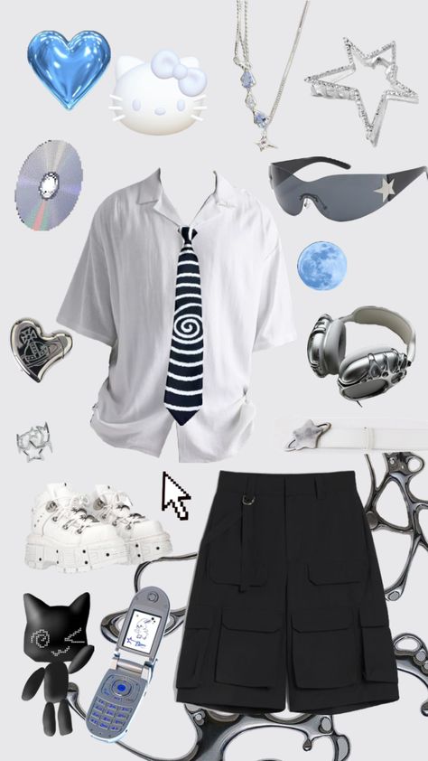 cybercore outfits #cybercore #aecore #subversive #tenshikaiwai #aespa Cybercore Outfit Male, Cybercore Outfit Futuristic, Cybercore Outfits Men, Webcore Outfits, Y2k Cybercore Outfits, Base Outfits, Cybercore Outfit, Cybercore Fashion, Angelic Outfits