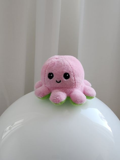 Pink Octopus Plush, Pink Octopus Aesthetic, Aesthetic Doll, Octopus Stuffed Animal, Pink Octopus, Trend Board, Octopus Plush, Rose Petals, Cute Pink