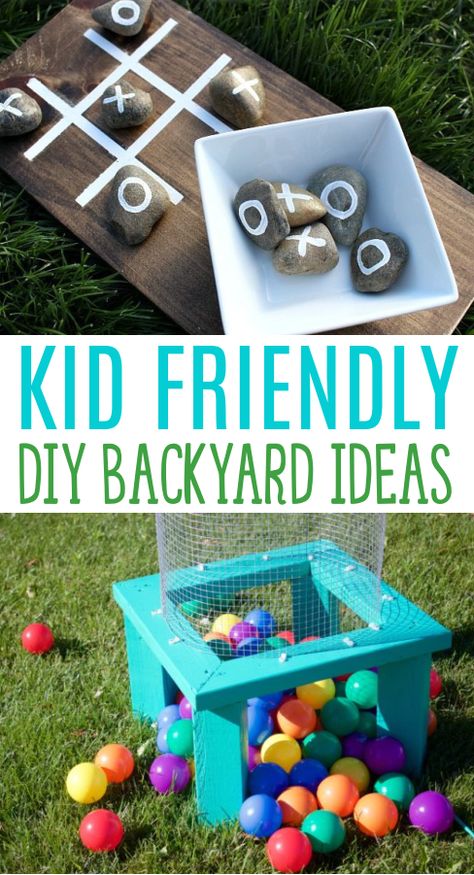 Kids saying they’re bored? Here are some fun kid-friendly backyard ideas that will get you through the summer having a great time and without hearing those dreaded words. We rounded up some really great ideas here for things you can make for your backyard that will provide hours of fun. Diy Backyard For Kids, Diy Backyard Ideas, Kid Friendly Backyard, Diy Recycled Projects, Beginner Crafts, Backyard Diy Projects, Outdoor Diy, Backyard For Kids, Diy Recycle