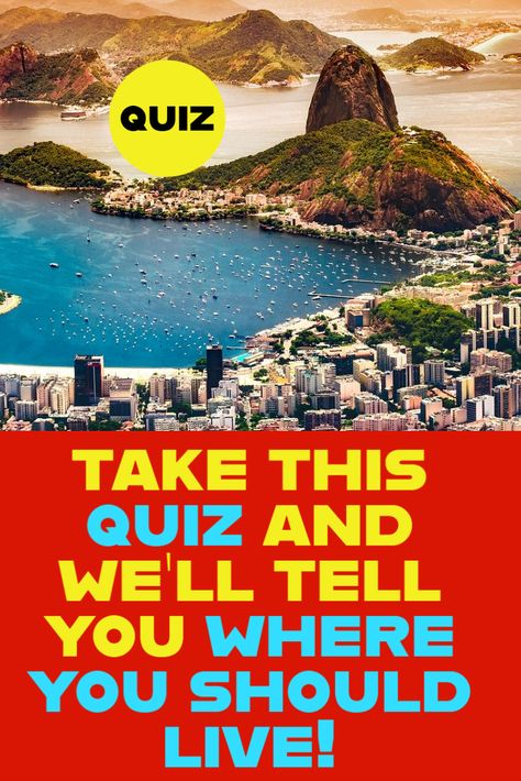 Take this personality quiz and we will answer in which country you should live! Answer the selected questions and you'll get the answer! #quiz #quizzes #personality #countries #live What State Should I Live In Quiz, Where Should I Live, Life Quizzes, World Quiz, What Are Dreams, Travel Quiz, Living In England, Buzzfeed Quizzes, Personality Quizzes