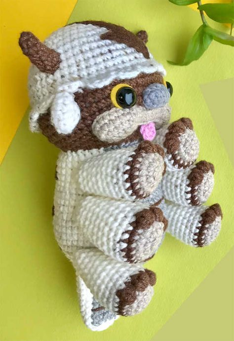 Amigurumi Appa Avatar Bison Crochet Free Pattern Booba Crochet Pattern Free, Appa Avatar Crochet Pattern Free, Crochet Appa Free Pattern, Appa Crochet Pattern Free, Appa Crochet Pattern, Appa Crochet, Appa Avatar, Crochet Stuffies, Crochet Idea