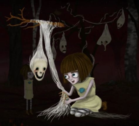 Fran Bow, Strange Creatures, Long White Hair, Bow Art, Little Misfortune, Arte Peculiar, Bow Wallpaper, Indie Horror, Wallpaper Cave