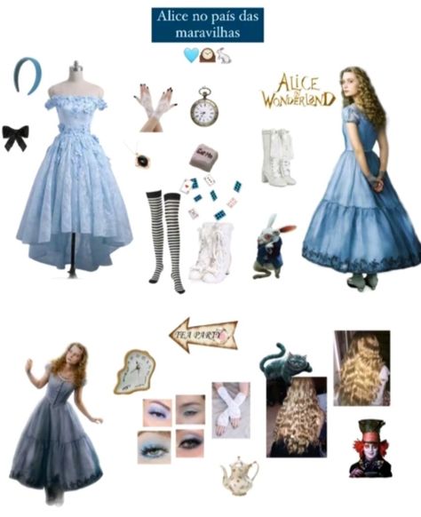 Cosplay Alice In Wonderland, World Book Day Outfits, Alice Halloween, Alice In Wonderland Outfit, Alice Cosplay, Alice Costume, Alice In Wonderland Tea Party Birthday, Alice In Wonderland Dress, Classy Halloween Costumes