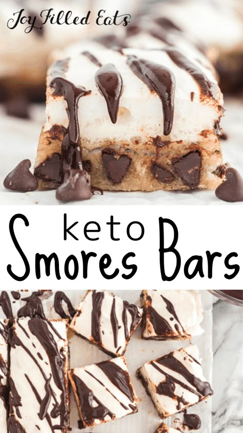 Keto Smores, Smore Bars, Thm Cake, Smores Bars, Snackle Box, Keto Cakes, S Mores Bars, Keto Treats, Keto Bars