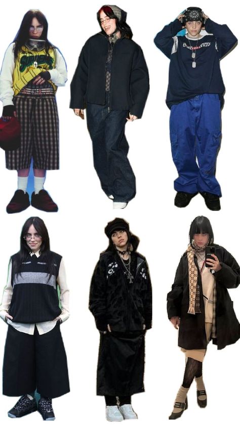 Billie Eilish style Billie Eilish Aesthetic Outfits Ideas, Billie Eilish Lunch Outfit, Billie Eilish Fits, Billie Eilish Aesthetic Outfits, Billie Eilish Outfits Ideas, Billie Eilish Tour Outfits, Billie Eilish Inspired Outfits, Billie Eilish Style, Billie Style