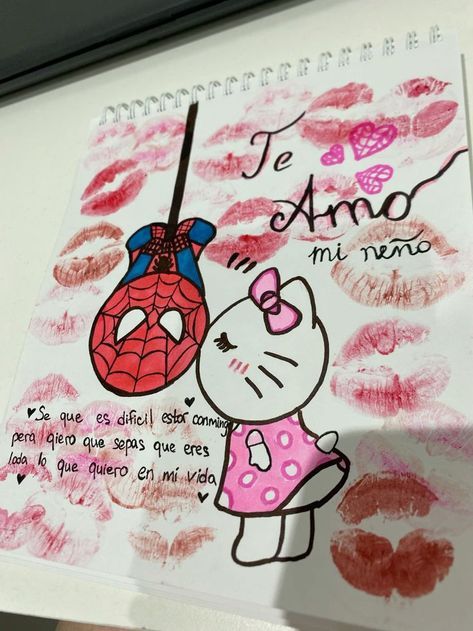 Diy Valentine Gifts For Boyfriend, Drawings For Him, Homemade Gifts For Boyfriend, Cute Anniversary Gifts, Spiderman Gifts, Spiderman Drawing, Anime Decor, Valentines Gifts For Boyfriend