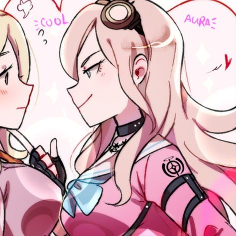 Miu Iruma x Kaede Akamatsu Miu Iruma Matching Icons, Kaede Akamatsu Pfp, Kaede X Miu, Miu Pfp, Miu X Kaede, Miu Iruma Pfp, Miu Iruma Icons, Danganronpa Matching Pfp, Kaede Akamatsu Icon