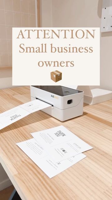 Amazon Finds For Small Business, Small Business Printer, Thermal Label Printer Ideas, Thermal Printer Stickers Small Business, Thermal Printer Sticker Ideas, Thermal Printer Ideas, Printer For Small Business, Business Office Ideas, Futuristic Bedroom