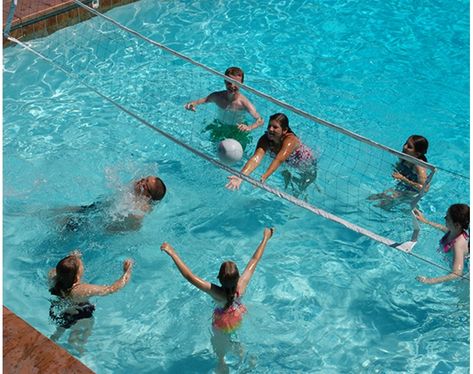 Swim N' Spike 2 Sr Smith, Pool Volleyball, Water Volleyball, Spike Volleyball, Salt Pool, Volleyball Net, Residential Pool, Volleyball Games, Pool Sizes