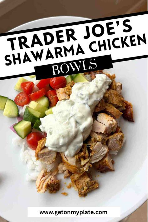 Trader Joe's Shawarma Chicken Thighs | Get On My Plate Trader Joe’s Chicken Shawarma Air Fryer, Trader Joe Chicken Schwarma, Trader Joe’s Chicken Shawarma Recipe, Shawarma Chicken Trader Joes, Chicken Shawarma Trader Joe’s, Chicken Schwarma Trader Joe’s, Trader Joes Chicken Shawarma, Trader Joe’s Chicken Shawarma, Chicken Shawarma Bowl