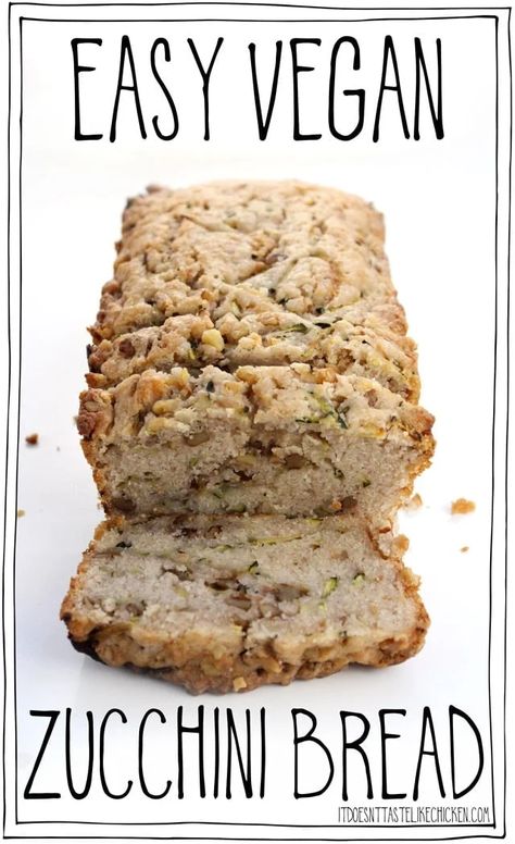 Healthy Vegan Dessert, Vegan Zucchini Bread, Zucchini Bread Recipe, Vegan Zucchini, Healthy Vegan Snacks, Zucchini Bread Recipes, Vegan Bread, Zucchini Bread, Vegan Treats