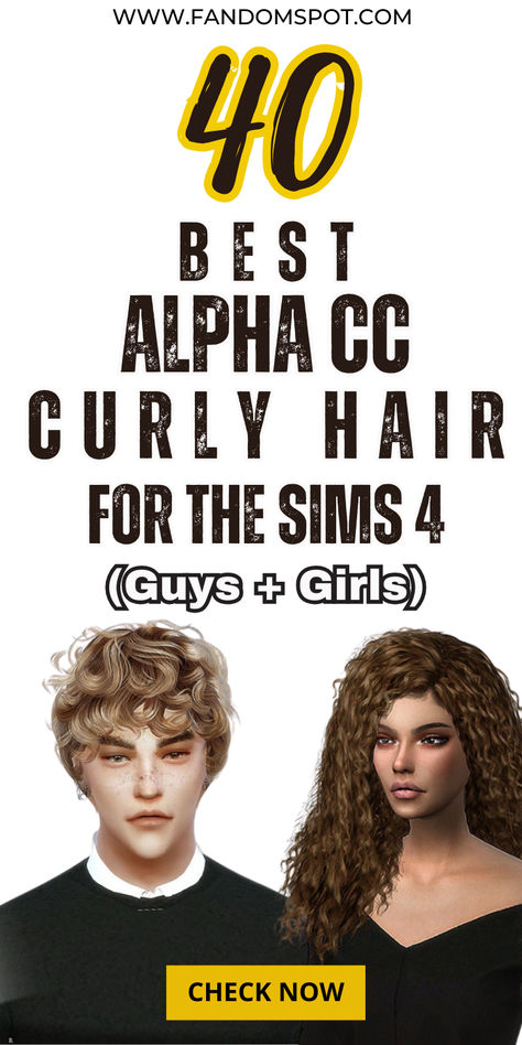 Looking for alpha-styled hair CC for your Sims? This list has it all, from long hair to short hair and everything inbetween. And you'll find options for your male and female sims, with hairstyles from teen to elder. Check the full list for more! Sims 4 Cc Male Hair Perm, Sims 4 Cc Shoulder Length Curly Hair, Sims 4 Unisex Hair Cc, Sims 4 Cc Curly Hair Male Alpha, Sims 4 Cc Hair Male Curly Mullet, Sims 4 Curly Mullet, Sims 4 Cc Men Hair Alpha, Sims 4 Curly Hair Cc Alpha, Sims 4 Male Hair Cc Alpha