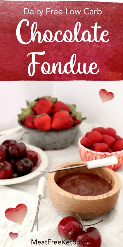 Low Carb Dairy Free Chocolate Fondue – Meat Free Keto | Vegan Keto Recipes Dairy Free Fondue, Easy Fondue Recipes, Fondue Recipes Meat, Easy Cheese Fondue, Low Carb Dairy Free, Melting Pot Recipes, Easy Fondue, Fondue Dinner, Chocolate Fondue Recipe