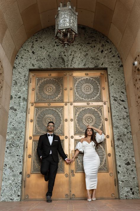 Engagement Photo Shoot Poses, Downtown Phoenix Arizona, Courthouse Wedding Photos, Street Wedding, Short Wedding Gowns, Courthouse Elopement, Narrative Photography, Arizona City, Arizona Photography