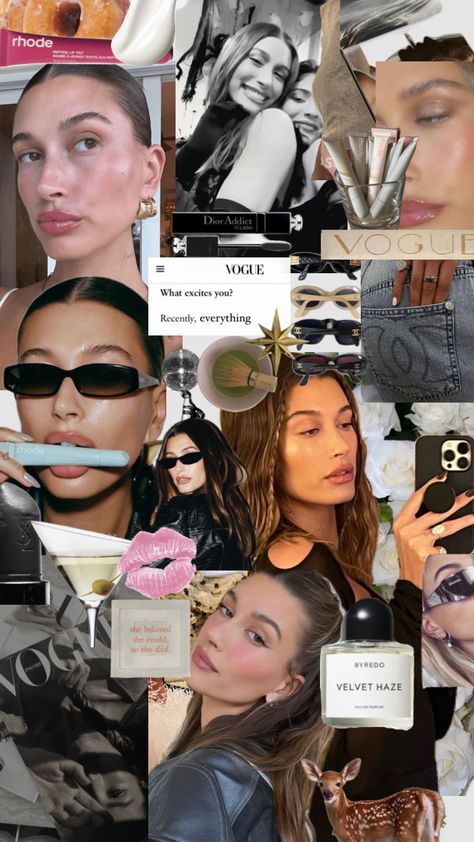 Hailey aesthetic#wallpaper #haileybieber #rhode #art#hailey #doublelife #skincare #selfcare #dior #vouge #vougeaesthetic Hailey Aesthetic, Haily Baldwin, Hailey Queen, Model Aesthetic, Healthy Lifestyle Inspiration, + Core + Aesthetic, Hailey Baldwin, Kardashian Jenner, Aesthetic Collage