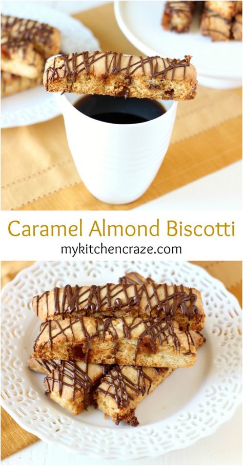 Caramel Biscotti, Best Biscotti Recipe, Biscotti Recipes, Caramel Bits, Almond Biscotti, Biscotti Cookies, Biscotti Recipe, Italian Cookies, My Kitchen