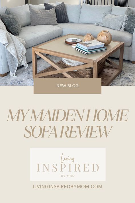 Looking for a new sofa or sectional? Thinking about Maiden Home? I'll tell you what I think! Maiden Home Sectional, Maiden Home, Reading Review, Dust Bunnies, New Sofa, Living Room Setup, Sofa Review, Local Furniture, Home Sofa