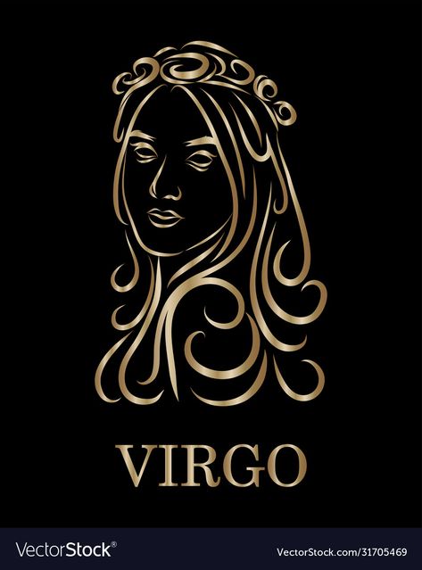 Virgo Logo, Zodiac Line Art, Virgo Pictures, Virgo Design, Virgo Queen, Imprimibles Paw Patrol, Virgo Symbol, Michael Jackson Drawings, Virgo Art