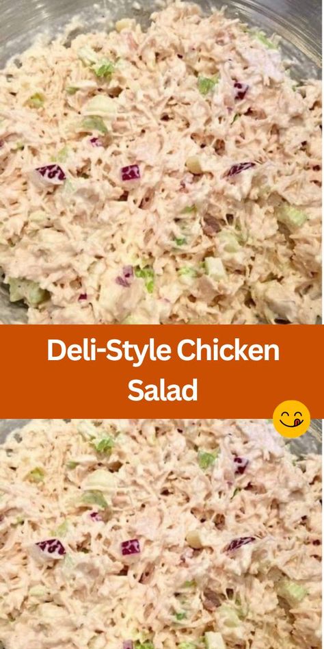 Looking for a delicious and easy chicken salad recipe? Try our Deli-Style Chicken Salad! Packed with flavor, this recipe features tender diced chicken, crisp celery, and creamy mayonnaise. Perfect for meal prep or a quick lunch, this chicken salad is a crowd-pleaser. Walmart Chicken Salad Recipe, Cold Chicken Salad Recipe, Easy Chicken Salad Recipe Canned, Traditional Chicken Salad Recipe, Ingles Chicken Salad Recipe, Heb Chicken Salad Recipe, Chicken Salad Canned Chicken, How To Make Chicken Salad, Deli Style Chicken Salad Recipe