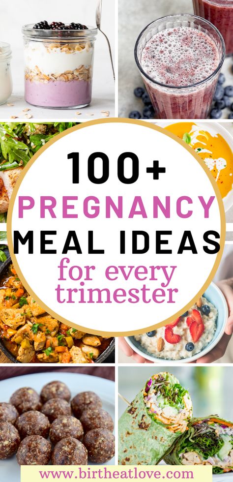 BEST healthy pregnancy diet meal ideas. These pregnancy nutrition recipes are perfect for Moms wanting a healthy pregnancy. Pregnancy tips to help pregnant women choose the best pregnancy foods. Includes first trimester food, second trimester food, and third trimester food ideas. You'll love these pregnancy recipes for breakfast, lunch, dinner, snacks, desserts and drinks! So many yummy recipes for pregnancy! First Trimester Diet Plan, Good For Pregnant Woman, Best First Trimester Meals, Best Food For Pregnant Women, Best Diet For Pregnant Women, Best Food For First Trimester, Best First Trimester Foods, Breakfast When Pregnant, What Can You Eat While Pregnant