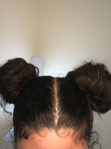 Space Bun Hairstyle, Rich Preppy, Afro Hair Bun, Two Buns Hairstyle, Space Bun, High Bun Hair, High Bun Hairstyles, Two Buns, Cute Buns