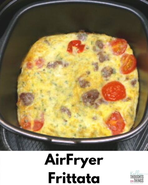 Healthy Air Fryer Chicken, Air Fried Potatoes, Best Air Fryer Recipes, Air Fryer Breakfast, Breakfast Frittata, Sausage Bread, Air Fryer Recipes Vegetarian, Fried Breakfast, Frittata Recipe