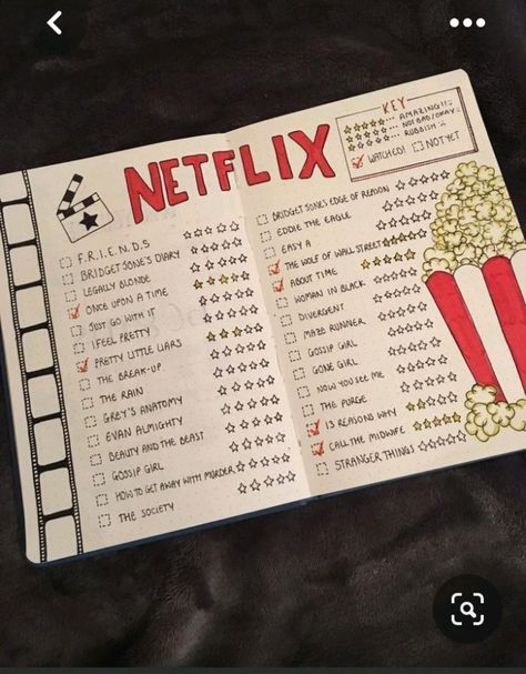 Bullet Journal Netflix, Bullet Journal Cleaning Schedule, Notesbog Design, Bullet Journal Lists, Organizator Grafic, Bullet Journel, Journal Lists, Bulletin Journal Ideas, Bullet Journal Ideas