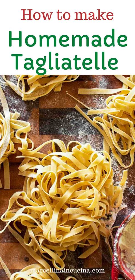 Tagliatelle Pasta Fresh Tagliatelle Recipe, Homemade Tagliatelle Pasta, Tagletelli Recipe, Pasta Tagliatelle Recipes, Tagatellie Pasta, Tagatellie Pasta Recipes, Tagliatelle Pasta Recipes, Egg Pasta Recipe, Homemade Tagliatelle