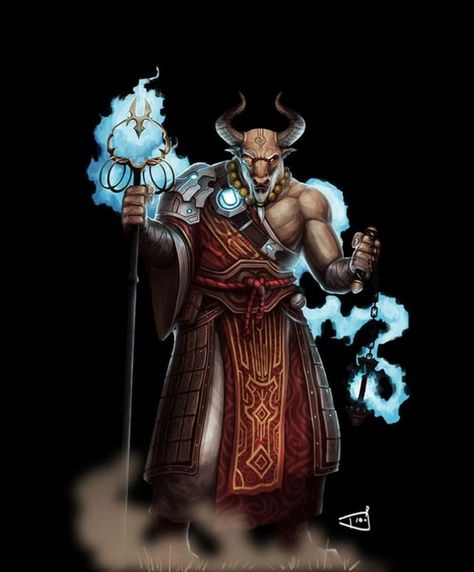 Minotaur Sorcerer, Minotaur Wizard, Dnd Minotaur, Animal Rpg, Wizard Dnd, Dnd Sorcerer, Dnd Cleric, Dark Soul, Fantasy Setting