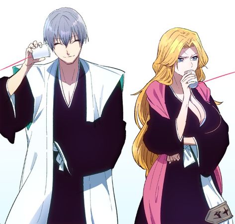 Gin Bleach, Bleach Ichigo And Rukia, Matsumoto Rangiku, Fantasy Romance Art, Bleach Orihime, Bleach Couples, Rukia Bleach, Rangiku Matsumoto, Menma Uzumaki