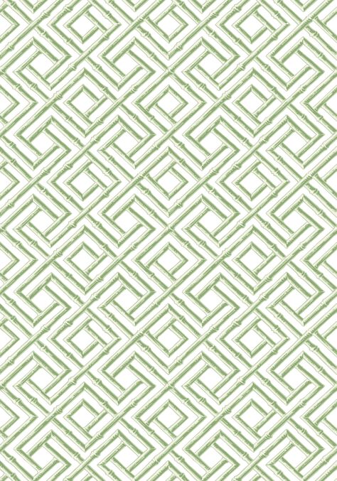 The interlocking trellis features dimensional shadows and highlights, creating interest for your walls or even your ceiling. As a multidirectional pattern, French Lattice is a highly versatile wallpaper.#geometricwallpaper #interiordesign #homedecor Lattice Wallpaper, Construction Wallpaper, Wallcovering Design, 2024 Wallpaper, View Wallpaper, House By The Sea, Wallpaper Green, Green Collection, Faux Bamboo