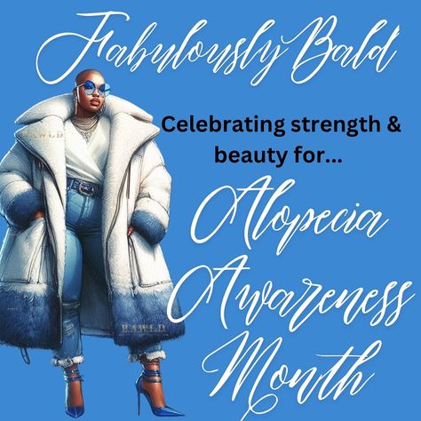 September is Alopecia Awareness Month, and I’m standing in solidarity with all the beautiful souls who live courageously with alopecia every day. Your strength, resilience, and confidence are an inspiration to us all. This month, let’s celebrate every strand, every bald head, and every individual who boldly embraces their journey. You are more than your hair, and your beauty shines from within. 💙✨ #AlopeciaAwareness #BaldIsBeautiful #EmbraceYourJourney #BAWLD #bawldy #BoldAmazingWomen #Alopec... Alopecia Awareness, Bald Head, Bald Heads, Beautiful Soul, Every Day, Confidence, Celebrities, Hair, Beauty