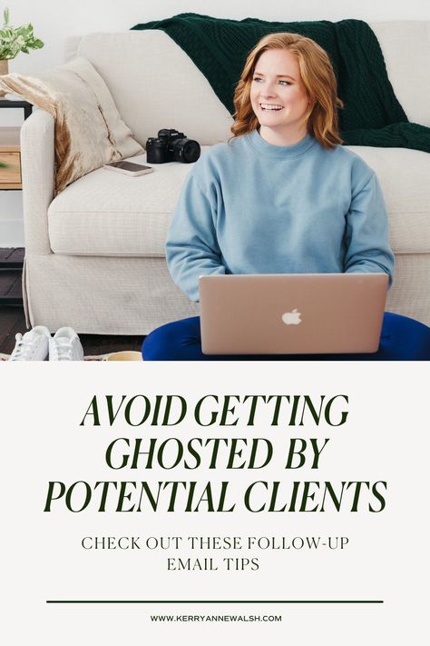 Getting ghosted by a potential client after sending an inquiry response can feel like a defeat. BUT, with a few tips, you can increase your rate of responses and book more clients! Check out my blog for these follow-up email tips! Follow Up Email After No Response, Getting Ghosted, Follow Up Email, Email Tips, Ghost Books, Sales Coaching, Wedding Photography Business, More Clients, Dream Client