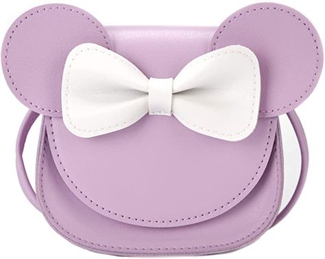 Amazon.com: Ondeam Little Mouse Ear Bow Crossbody Purse,PU Shoulder Handbag for Kids Girls Toddlers : Clothing, Shoes & Jewelry Cute Small Bags, Toddler Purse, Girls Unique, Little Mouse, Bags For Teens, Girls Purse, Cute Purses, Mouse Ears, Shoulder Handbag